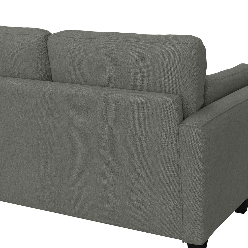 Grant River Upholstered Loveseat with 2 Pillows, Stone. Picture 9