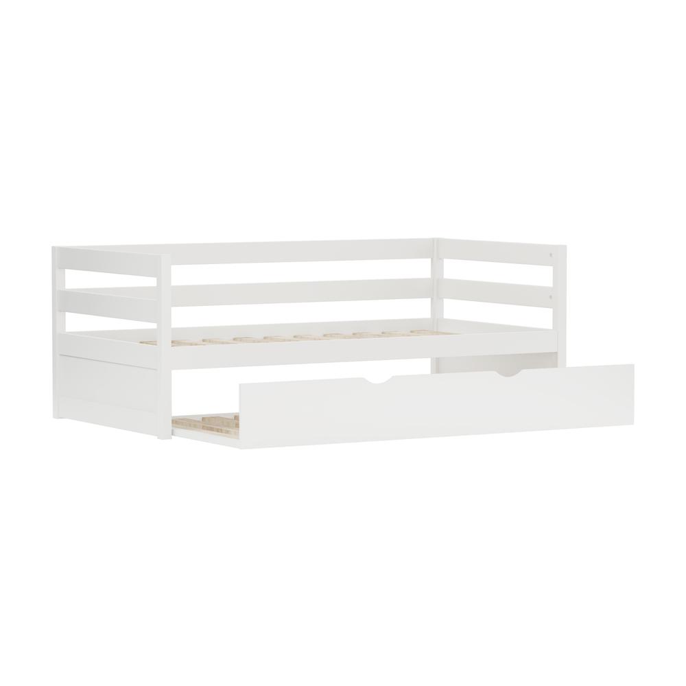 Hillsdale Kids and Teen Caspian Twin Daybed with Trundle, White. Picture 6