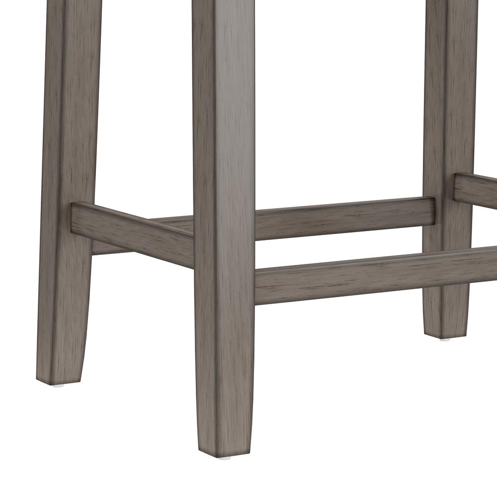 Fiddler Wood Backless Counter Height Stool, Aged Gray. Picture 8