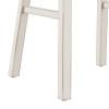 Moreno Wood Backless Bar Height Stool, Sea White. Picture 6