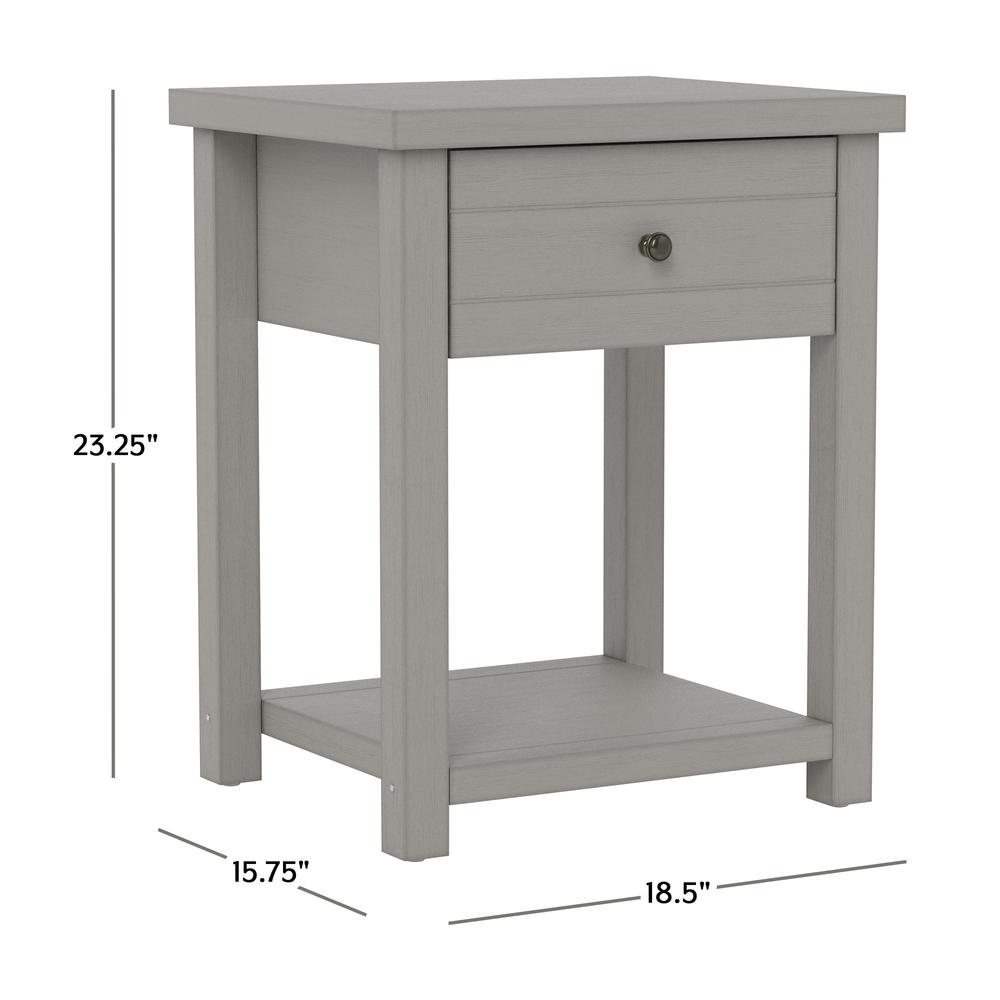 Living Essentials by Hillsdale Harmony Wood Accent Table, Set of 2, Gray. Picture 6
