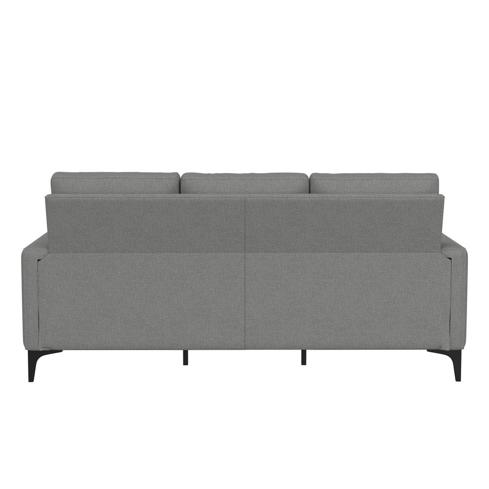 Matthew Upholstered Reversible Chaise Sectional, Smoke. Picture 4