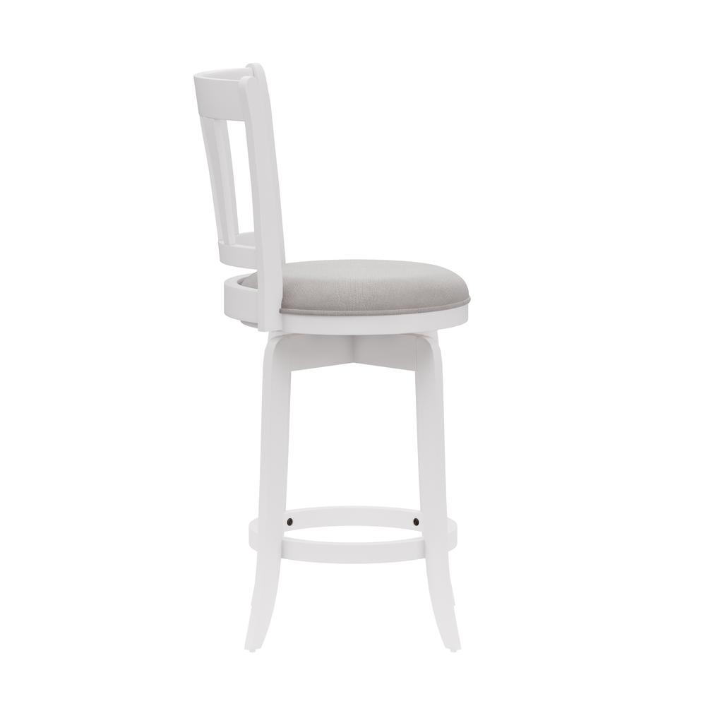 Presque Isle Wood Counter Height Swivel Stool, White. Picture 3