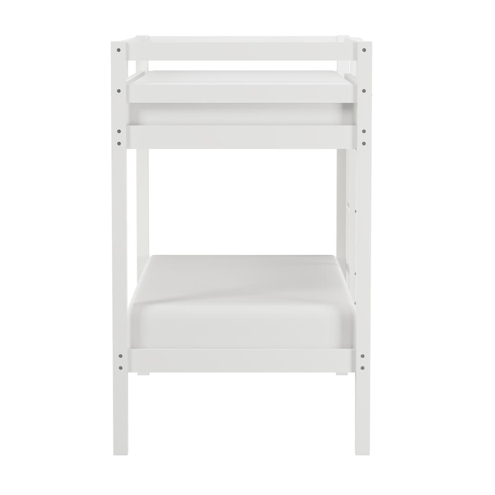 Hillsdale Kids and Teen Caspian Twin Over Twin Bunk Bed, White. Picture 3