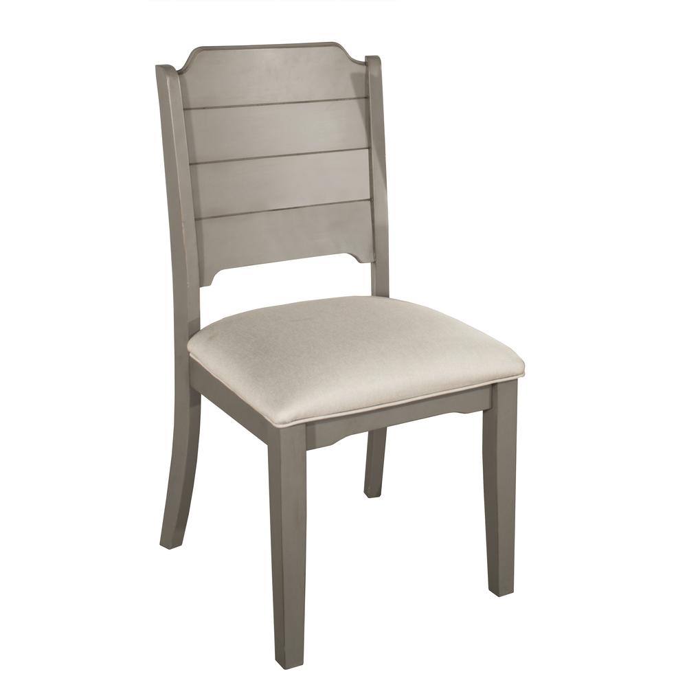 Clarion Wood Dining Chair, Set of 2, Distressed Gray. Picture 1