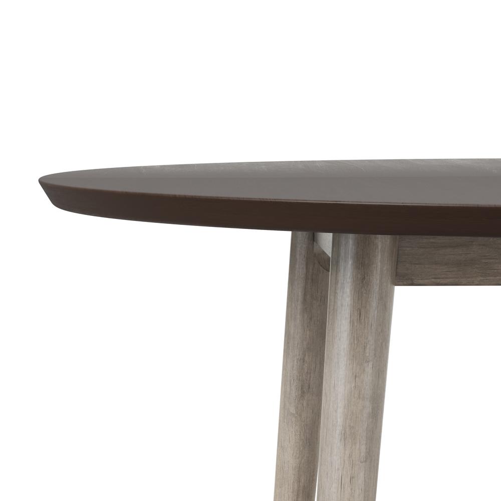 Mayson Wood Dining Table, Gray. Picture 7