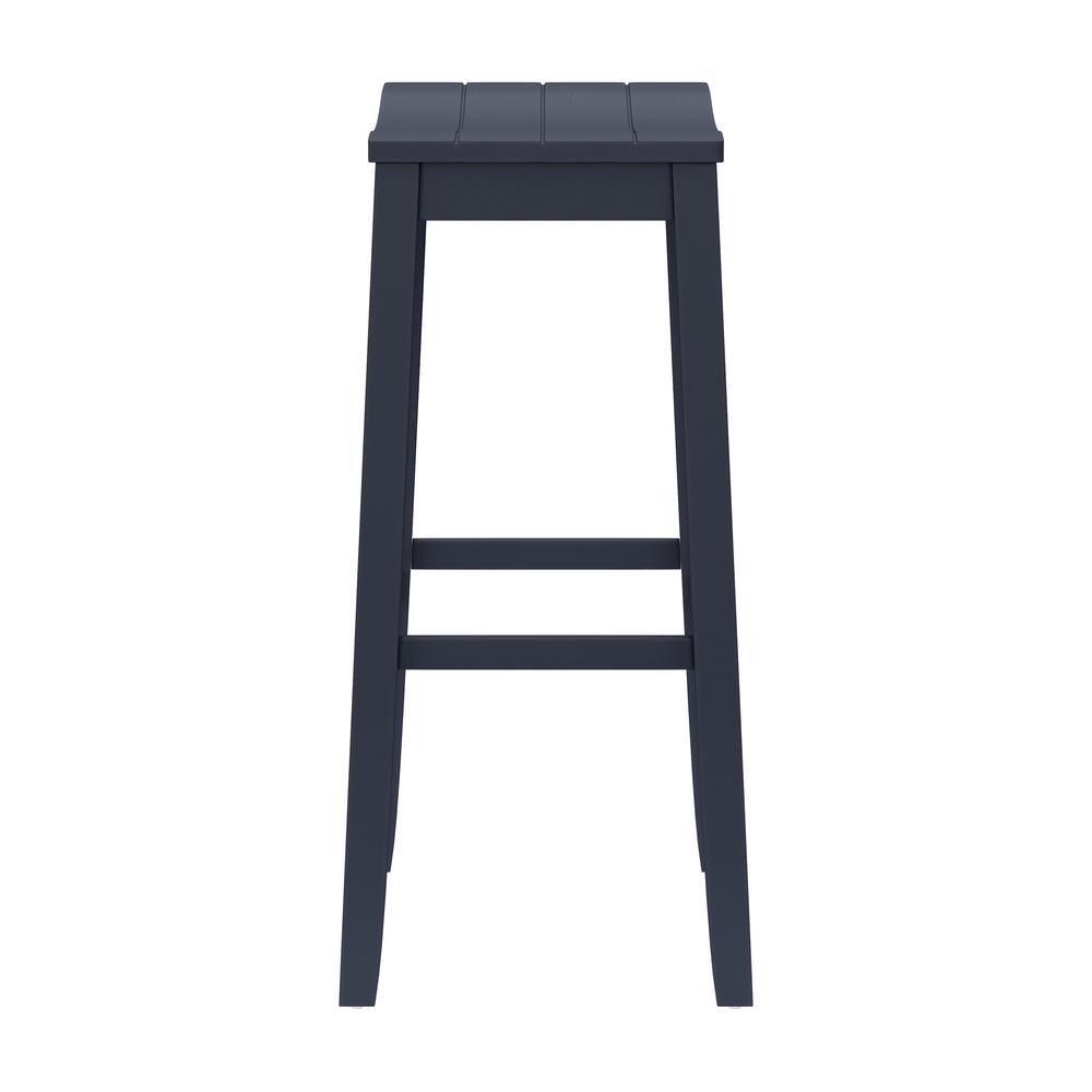 Fiddler Wood Backless Bar Height Stool, Navy. Picture 5