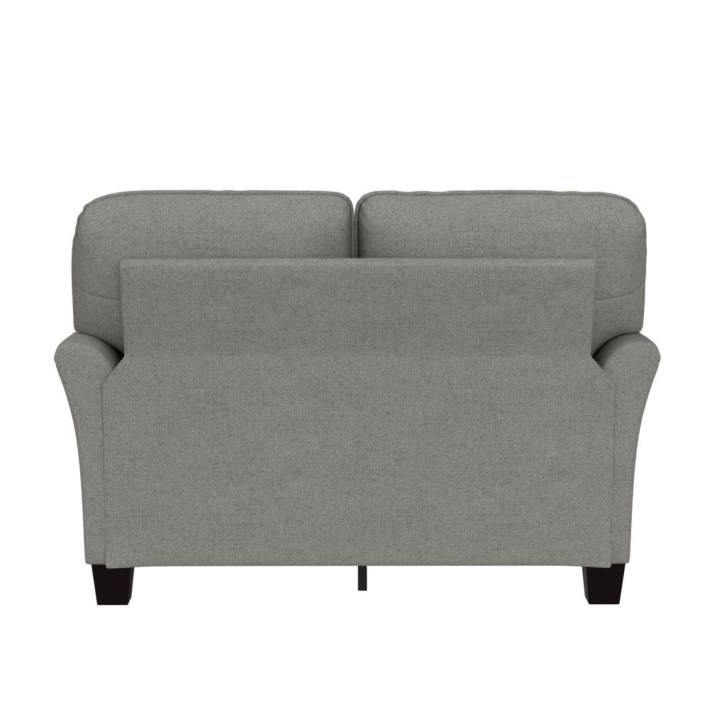 Lorena Upholstered Loveseat, Gray. Picture 4