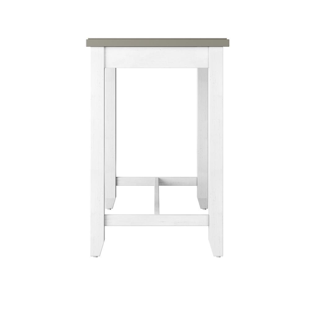 Clarion Wood Counter Height Side Table, Distressed Gray. Picture 5