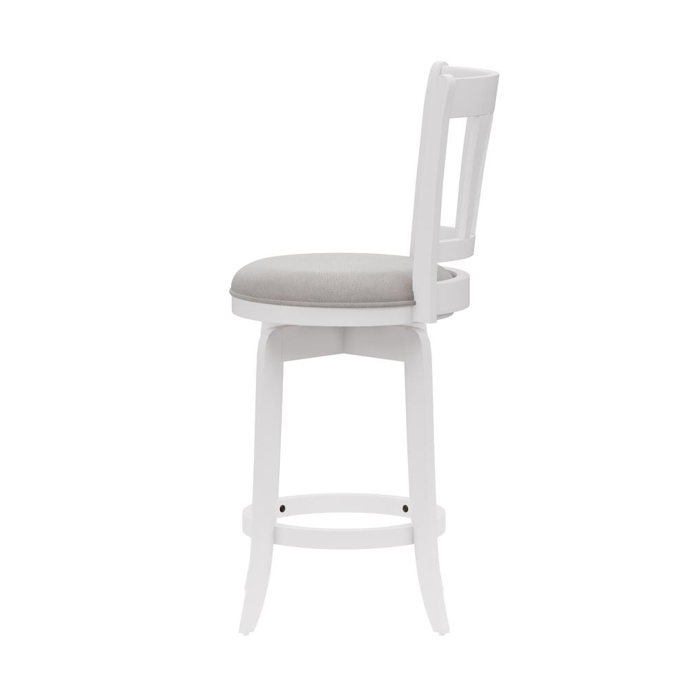 Presque Isle Wood Counter Height Swivel Stool, White. Picture 5
