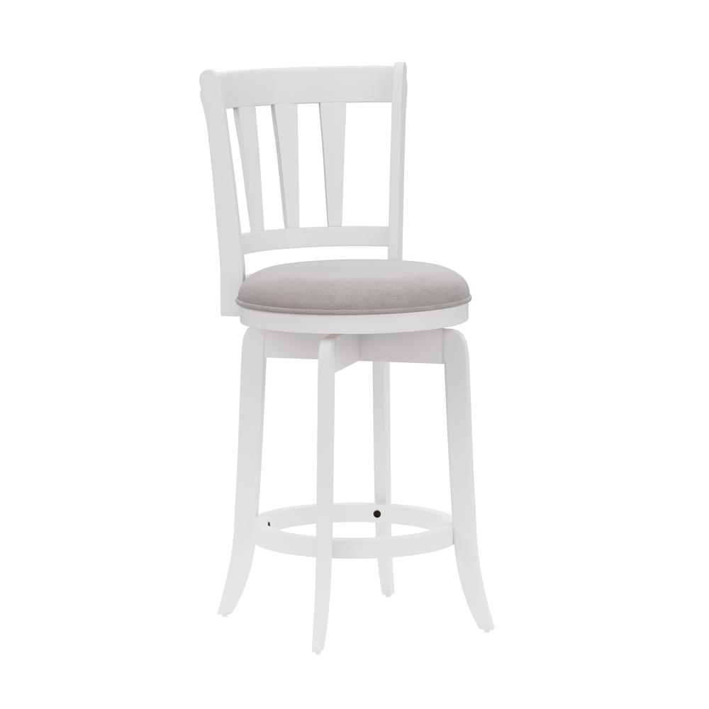 Hillsdale Furniture Presque Isle Wood Counter Height Swivel Stool, White. Picture 1
