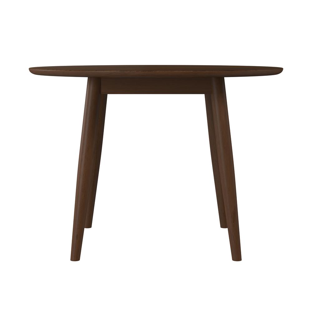 San Marino Round Wood Dining Table, Chestnut. Picture 5