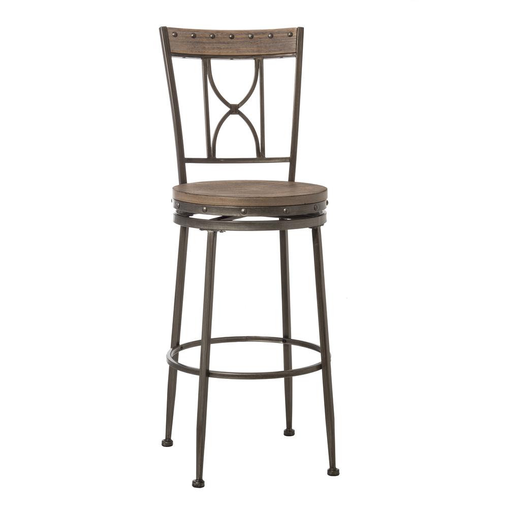 Paddock Swivel Bar Height Stool. Picture 1