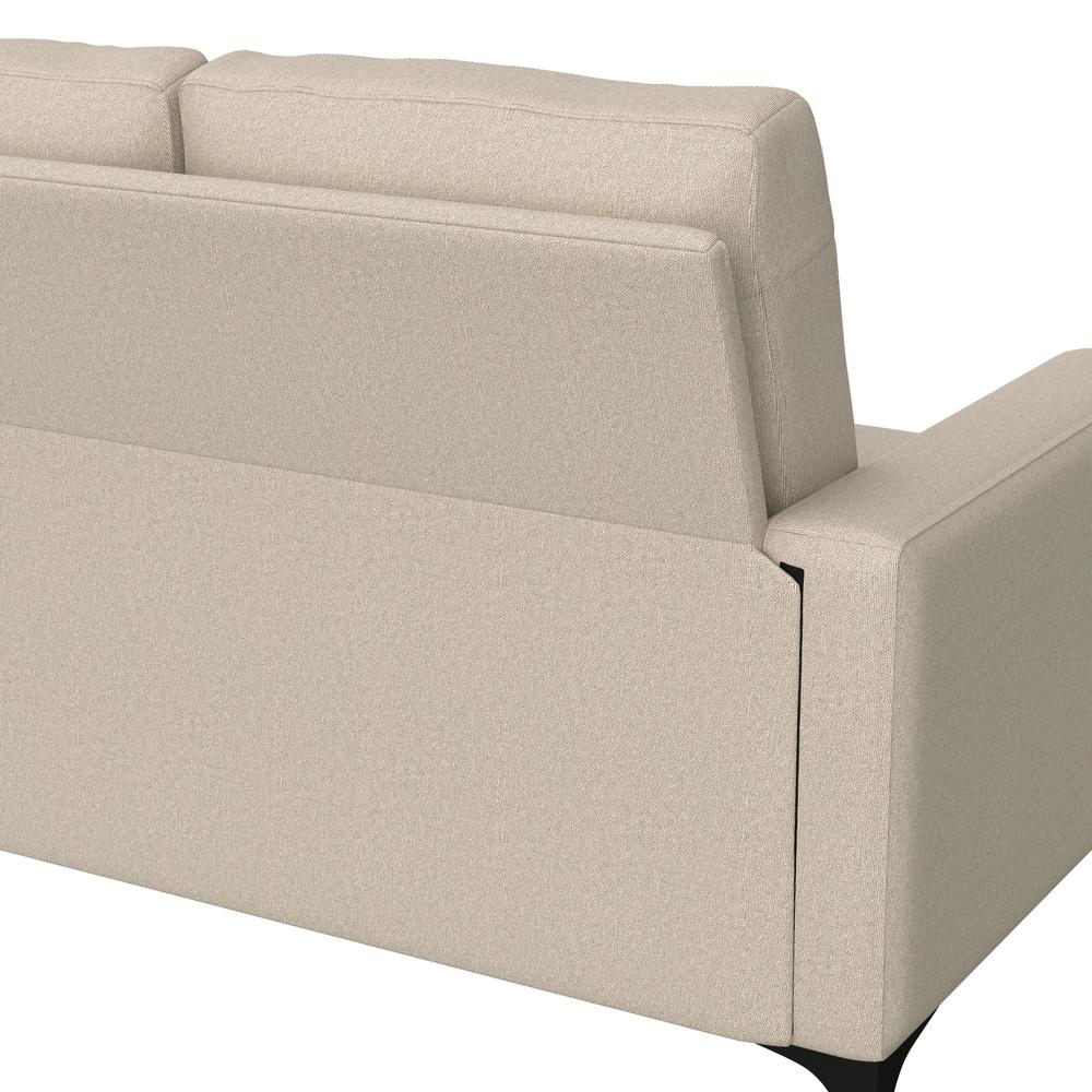 Matthew Upholstered Reversible Chaise Sectional, Oatmeal. Picture 11