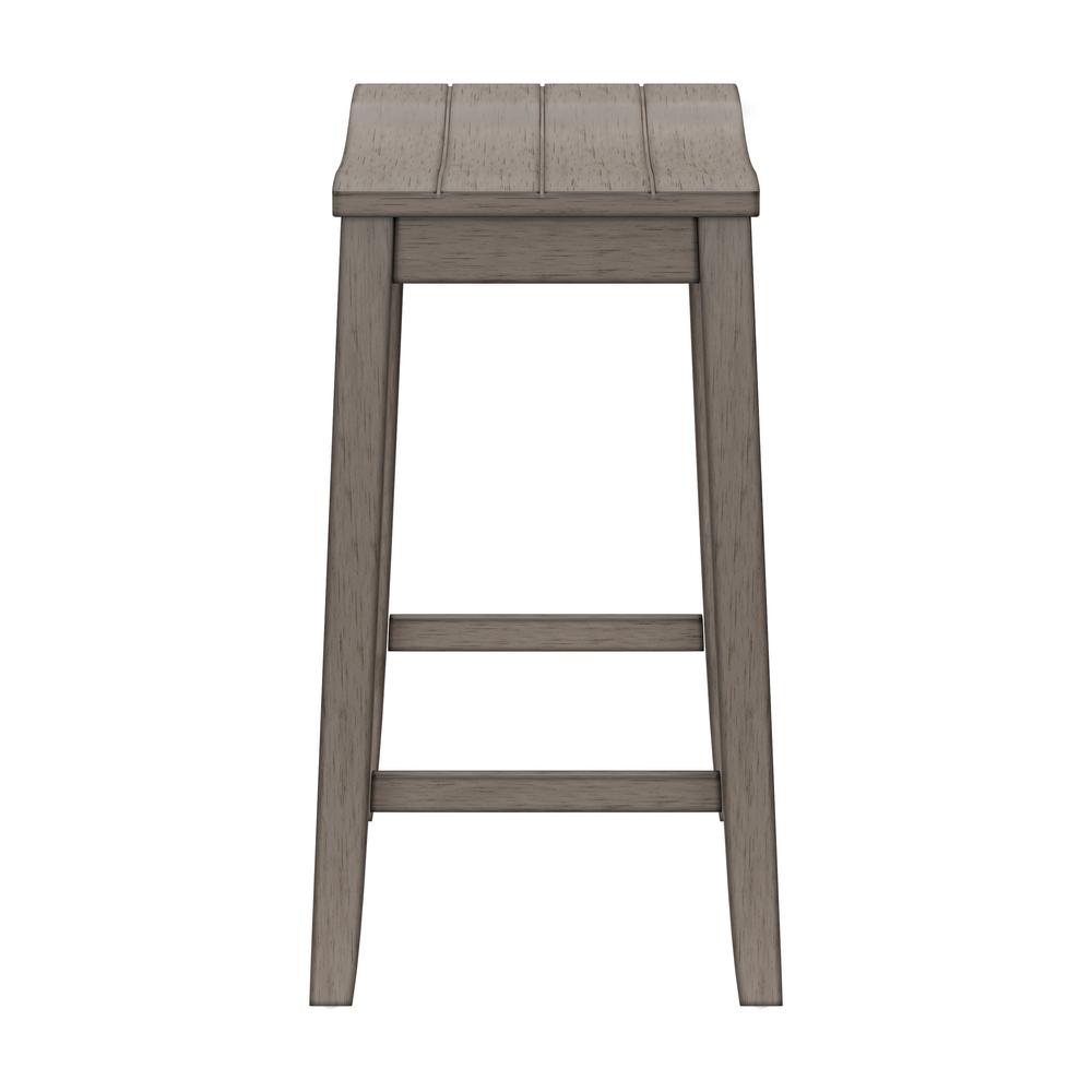 Fiddler Wood Backless Counter Height Stool, Aged Gray. Picture 5