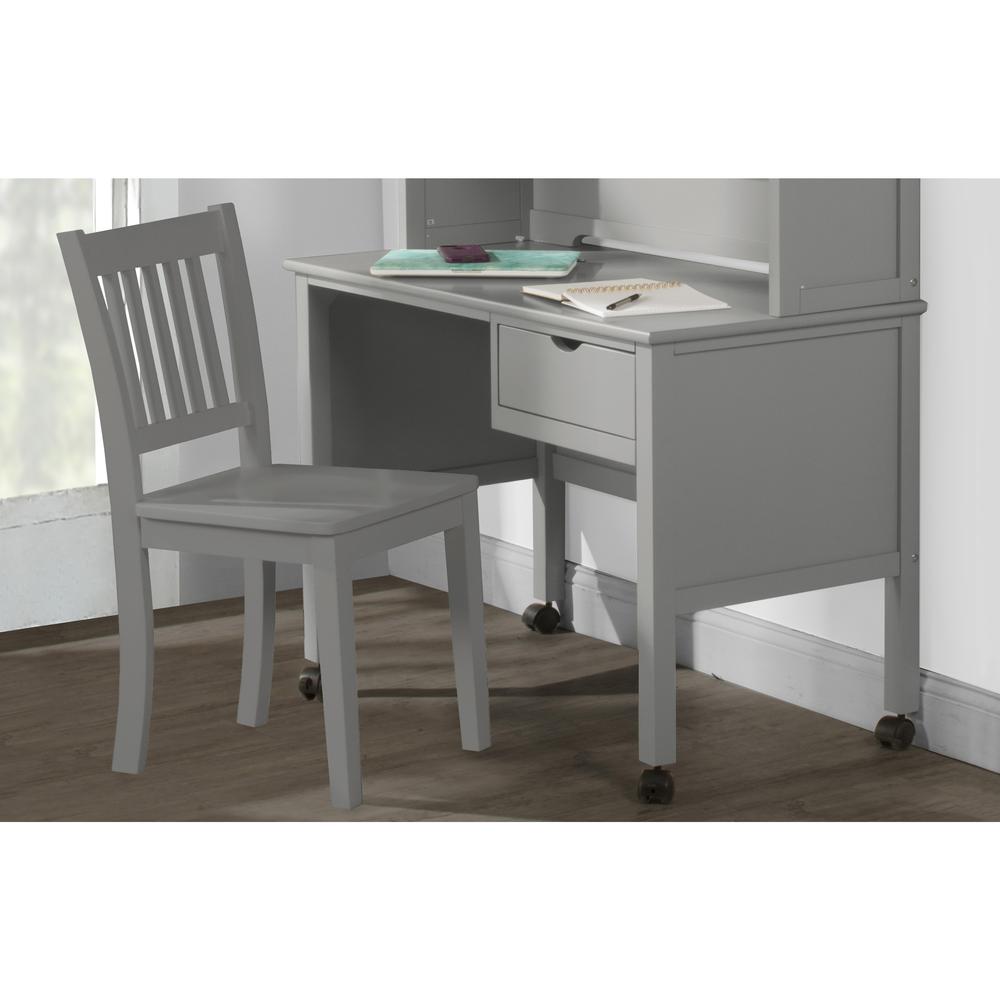 Hillsdale Kids and Teen Schoolhouse 4.0 Desk and Chair, Gray. Picture 1