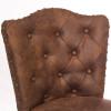 Edenwood Wood Bar Height Swivel Stool, Chocolate with Chestnut Faux Leather. Picture 3