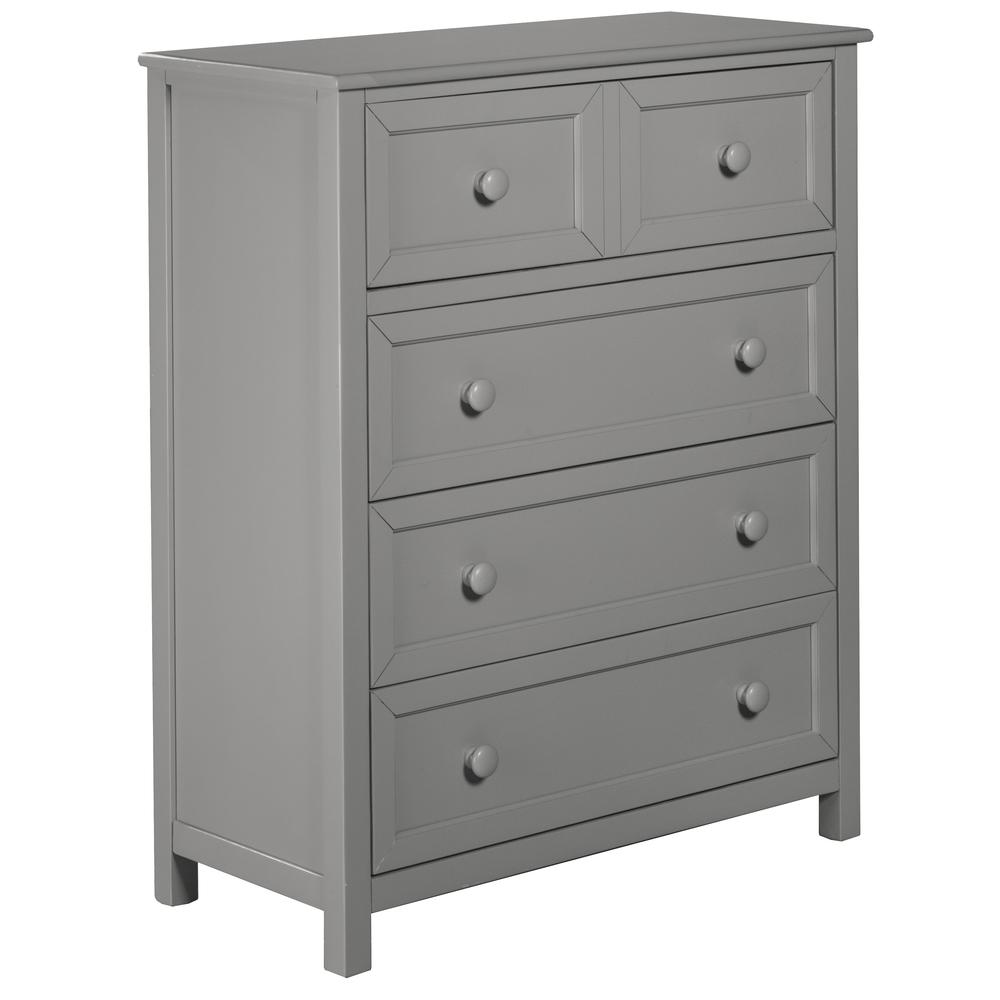 Hillsdale Kids and Teen Schoolhouse 4.0 Wood 4 Drawer Chest, Gray. Picture 1