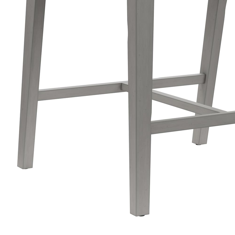 Dresden Wood Counter Height Stool, Distressed Gray. Picture 8