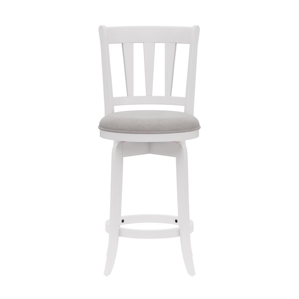 Presque Isle Wood Counter Height Swivel Stool, White. Picture 2