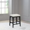 Arabella Wood Backless Counter Height Stool, Black Wire Brush. Picture 10