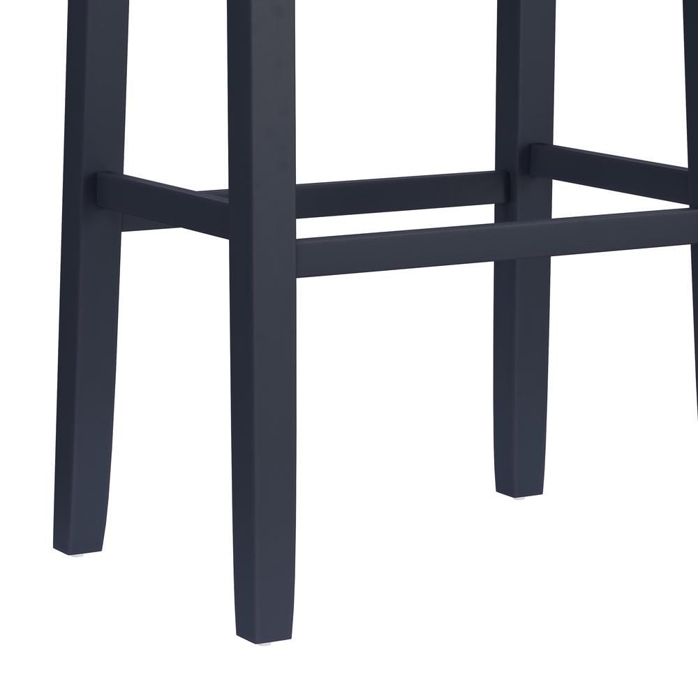 Fiddler Wood Backless Bar Height Stool, Navy. Picture 8