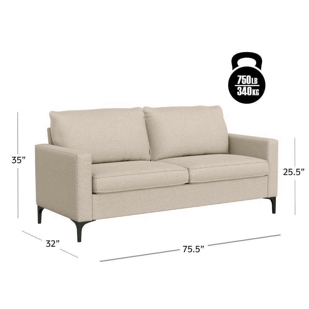 Alamay Upholstered Sofa, Oatmeal. Picture 6