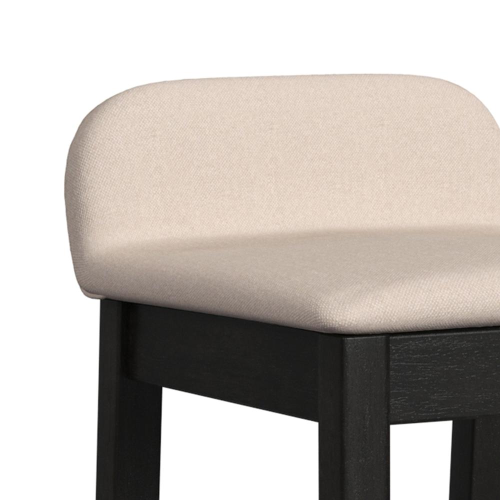 Maydena Wood Bar Height Stool, Black. Picture 7