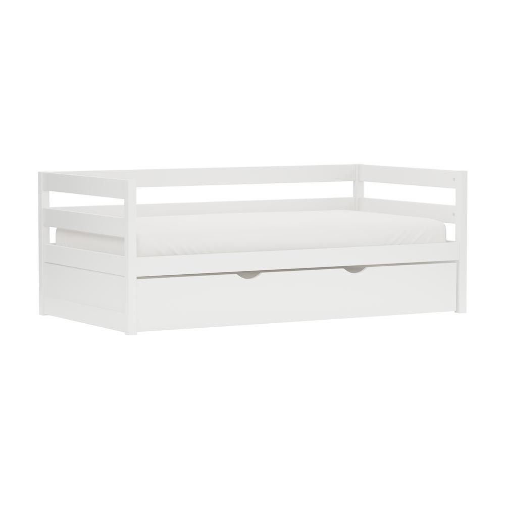 Hillsdale Kids and Teen Caspian Twin Daybed with Trundle, White. Picture 1
