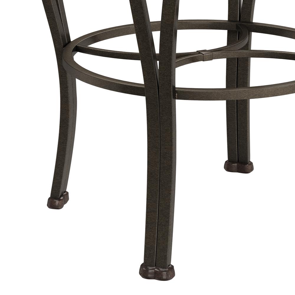 Hillsdale Furniture Montello Metal Backless Swivel Bar Height Stool, Old Steel. Picture 6