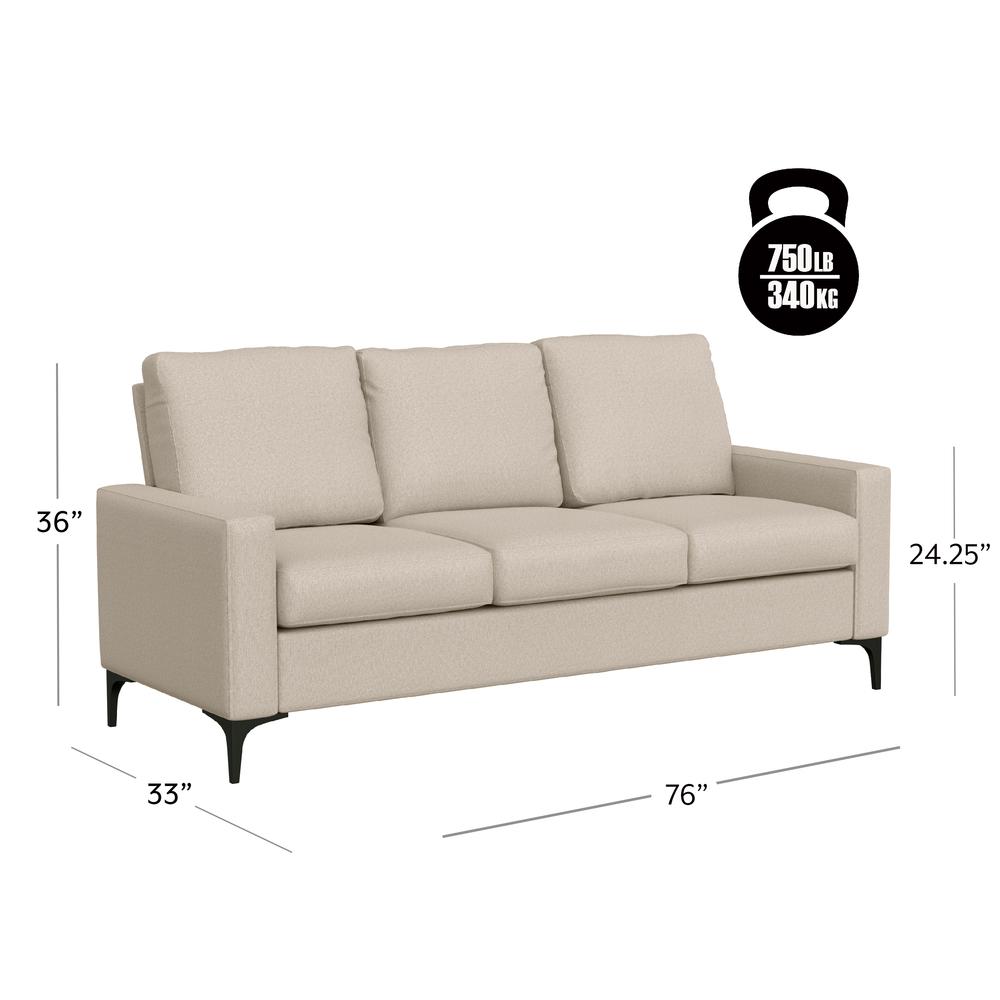 Matthew Upholstered Sofa, Oatmeal. Picture 6