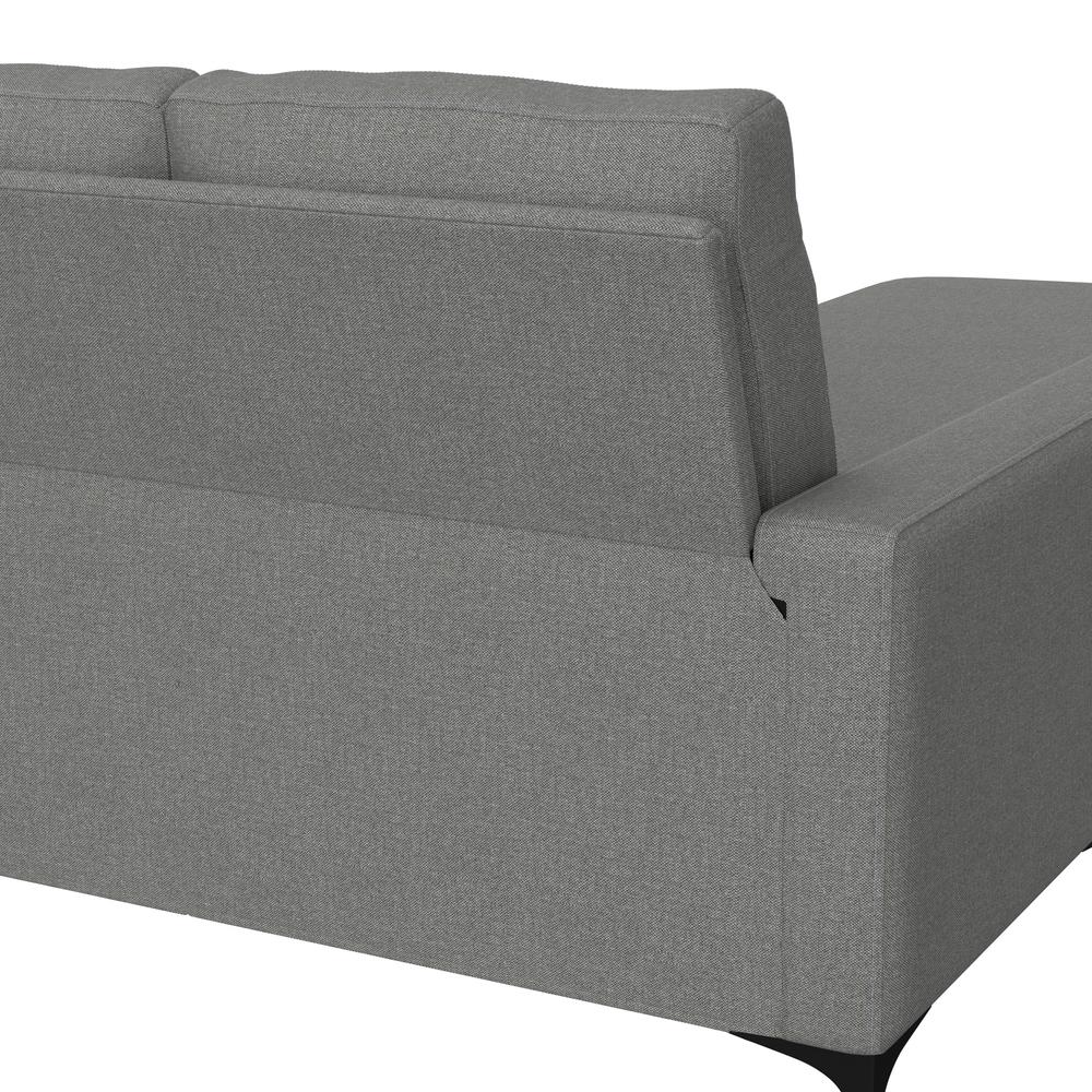 Matthew Upholstered Reversible Chaise Sectional, Smoke. Picture 11