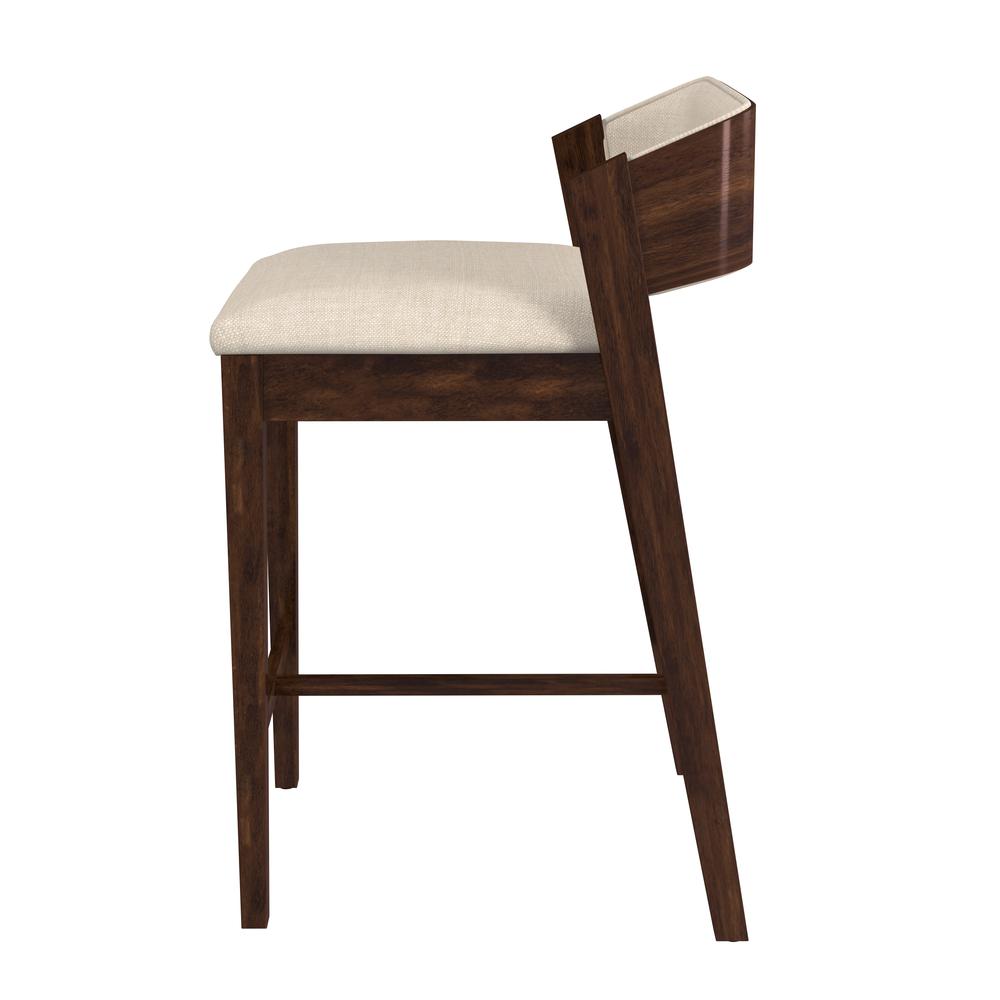 Dresden Wood Counter Height Stool, Walnut. Picture 5