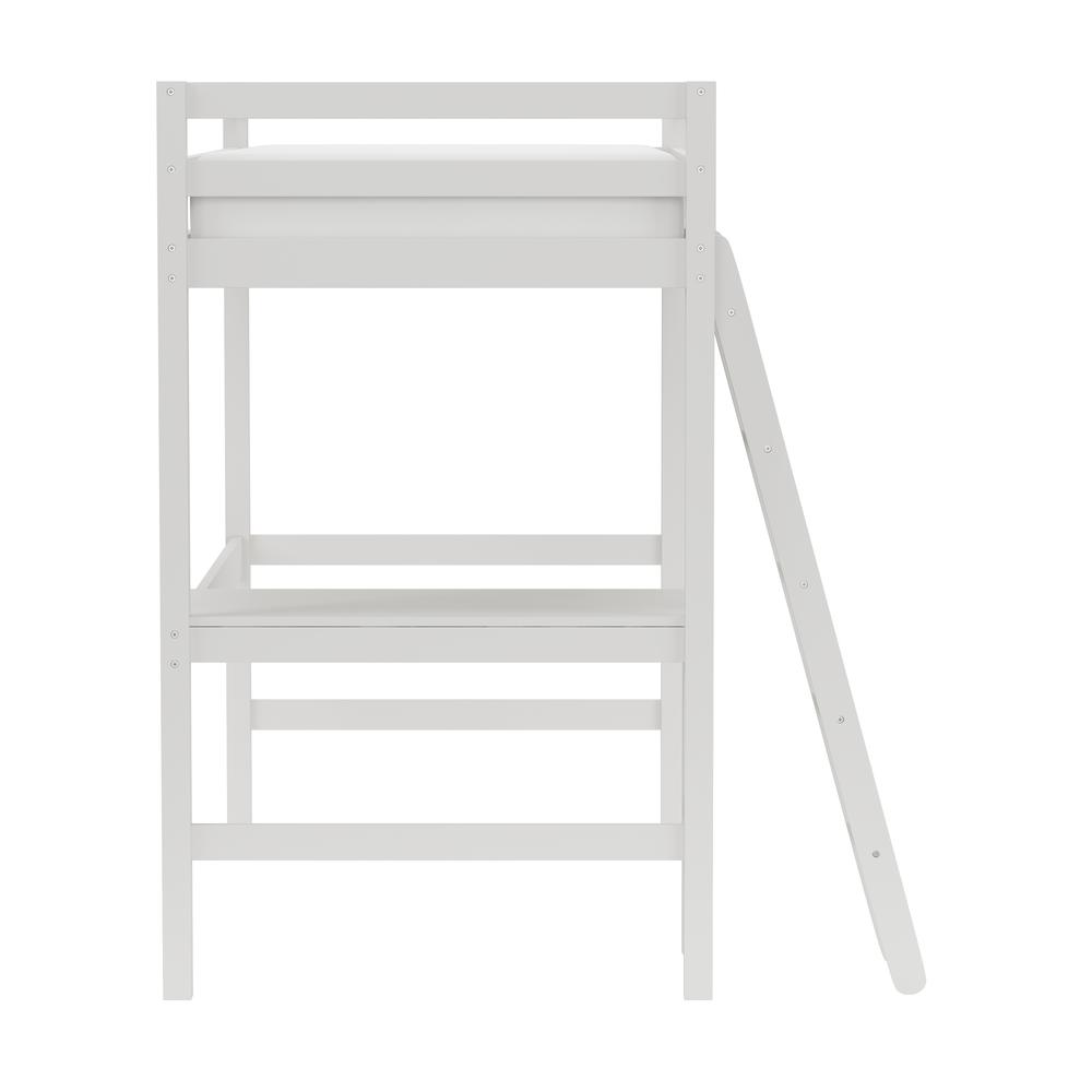 Hillsdale Kids and Teen Caspian Wood Twin Loft Bed, White. Picture 3