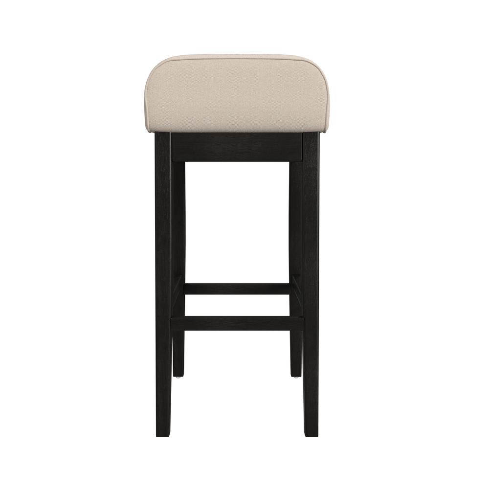 Maydena Wood Bar Height Stool, Black. Picture 4