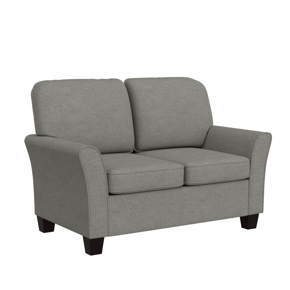 Lorena Upholstered Loveseat, Gray. Picture 1