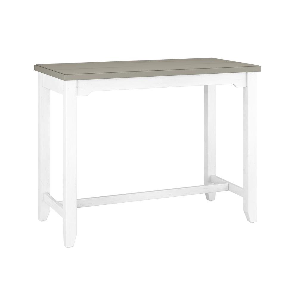 Clarion Wood Counter Height Side Table, Distressed Gray. Picture 1