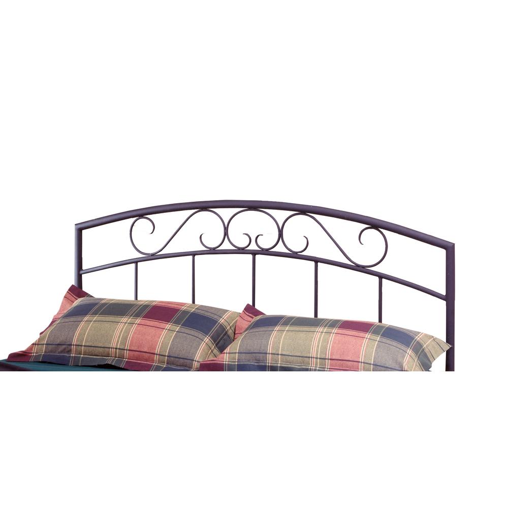 Wendell Full/Queen Metal Headboard with Frame, Textured Black. Picture 1