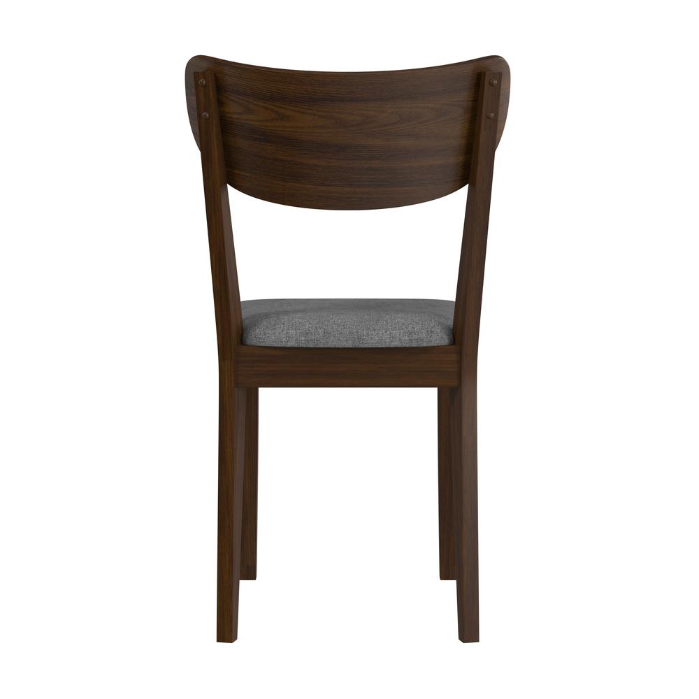 San Marino Side Dining Chair with Wood Back, Set of 2, Chestnut. Picture 4