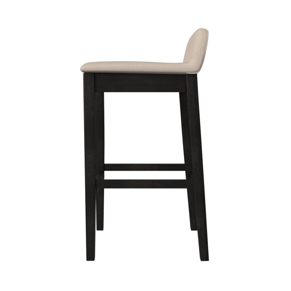 Maydena Wood Bar Height Stool, Black. Picture 5