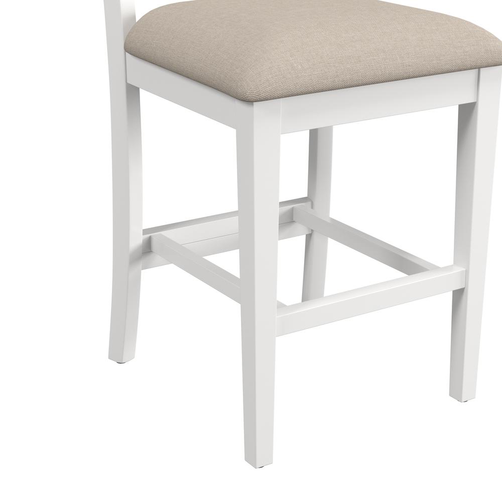 Hillsdale Furniture Bayberry Wood Counter Height Stool, Set of 2,  White. Picture 9