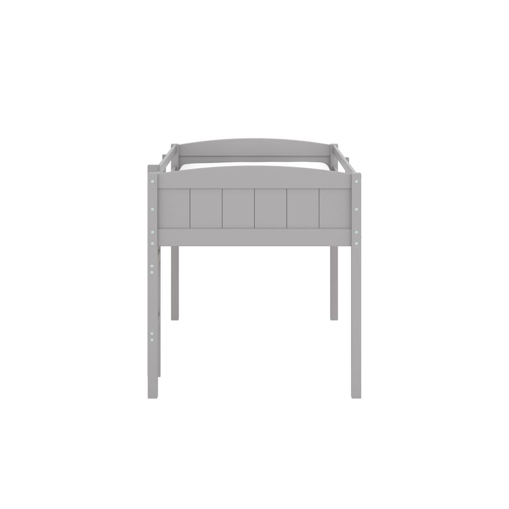 Living Essentials by Hillsdale Alexis Wood Arch Twin Loft Bed, Gray. Picture 5