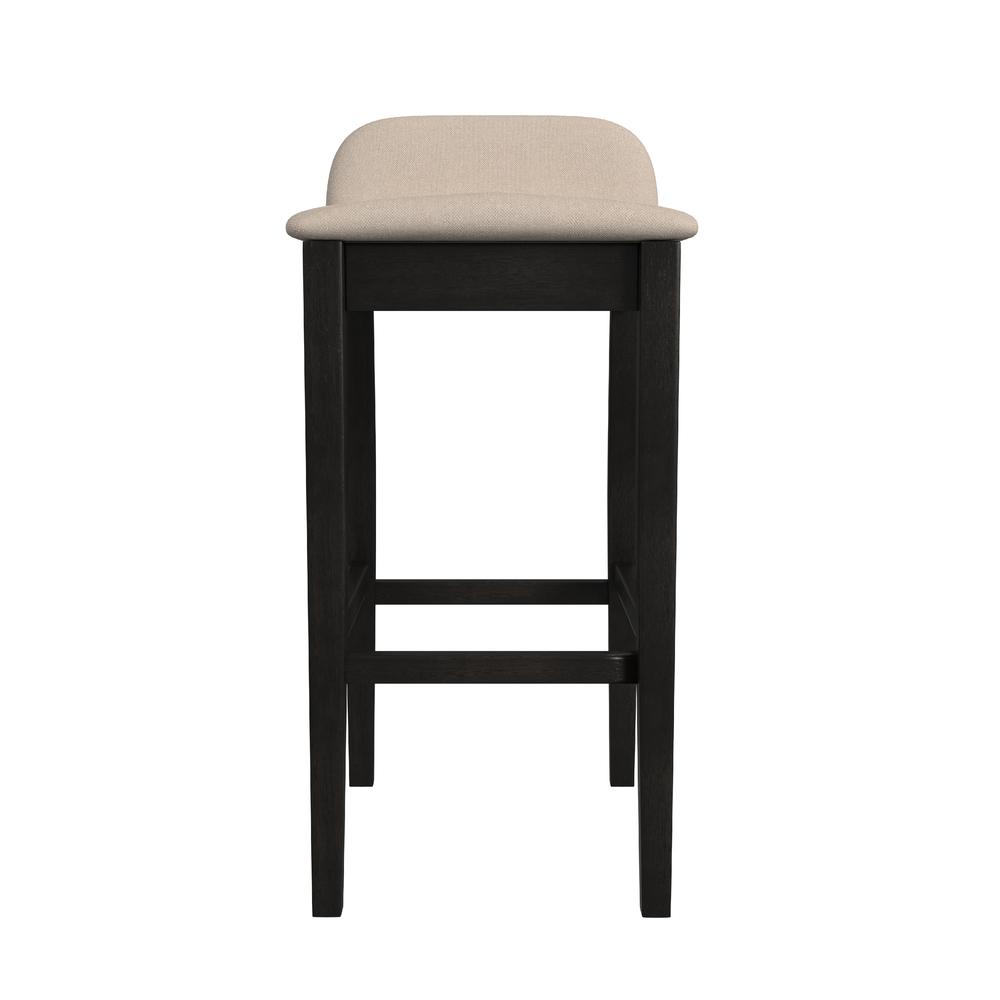 Maydena Wood Bar Height Stool, Black. Picture 2