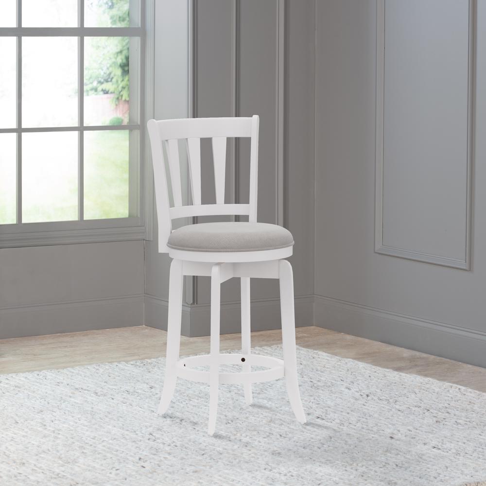 Hillsdale Furniture Presque Isle Wood Counter Height Swivel Stool, White. Picture 3