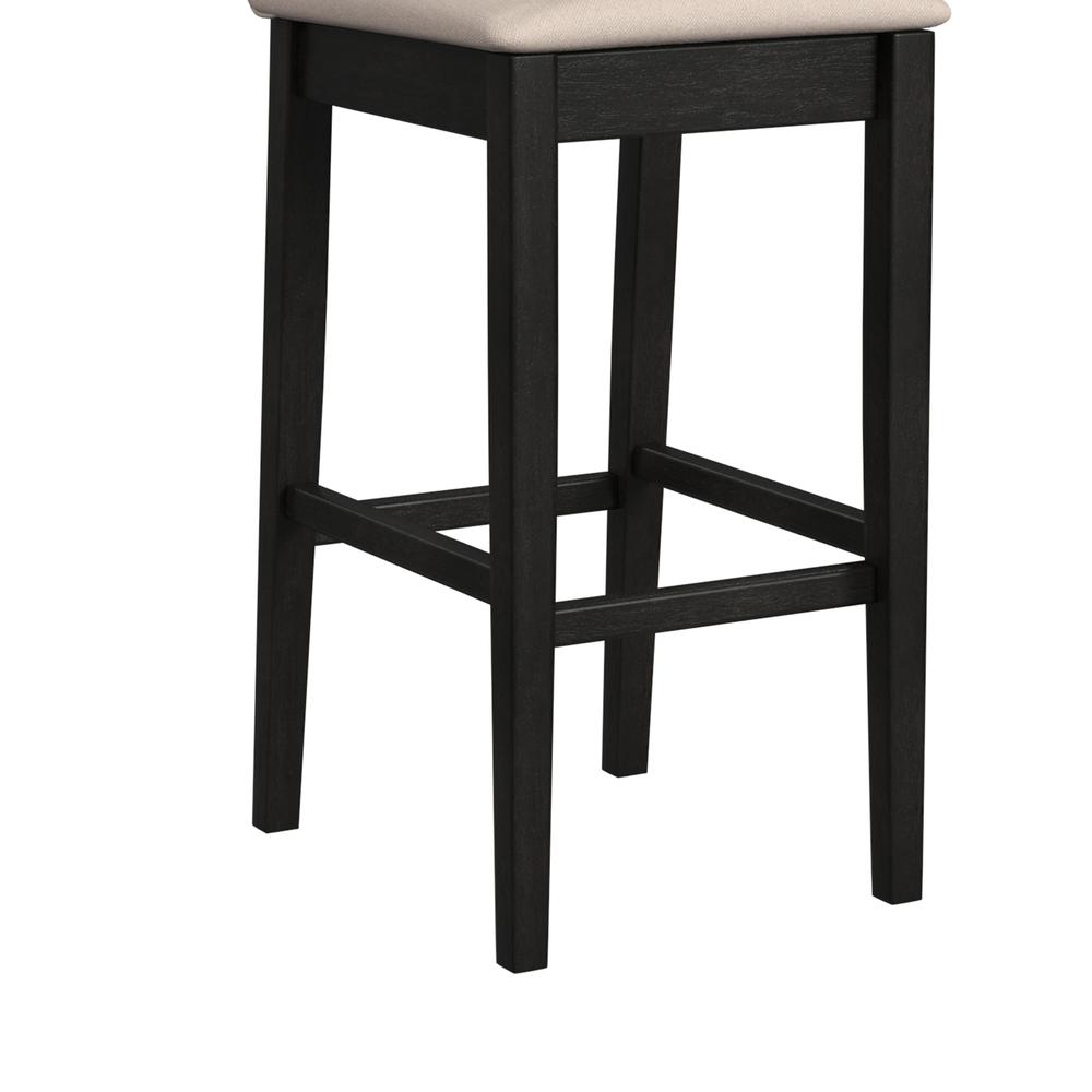 Maydena Wood Bar Height Stool, Black. Picture 8