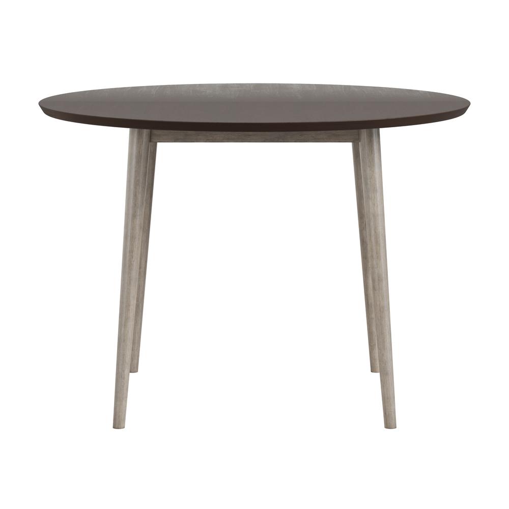 Mayson Wood Dining Table, Gray. Picture 5