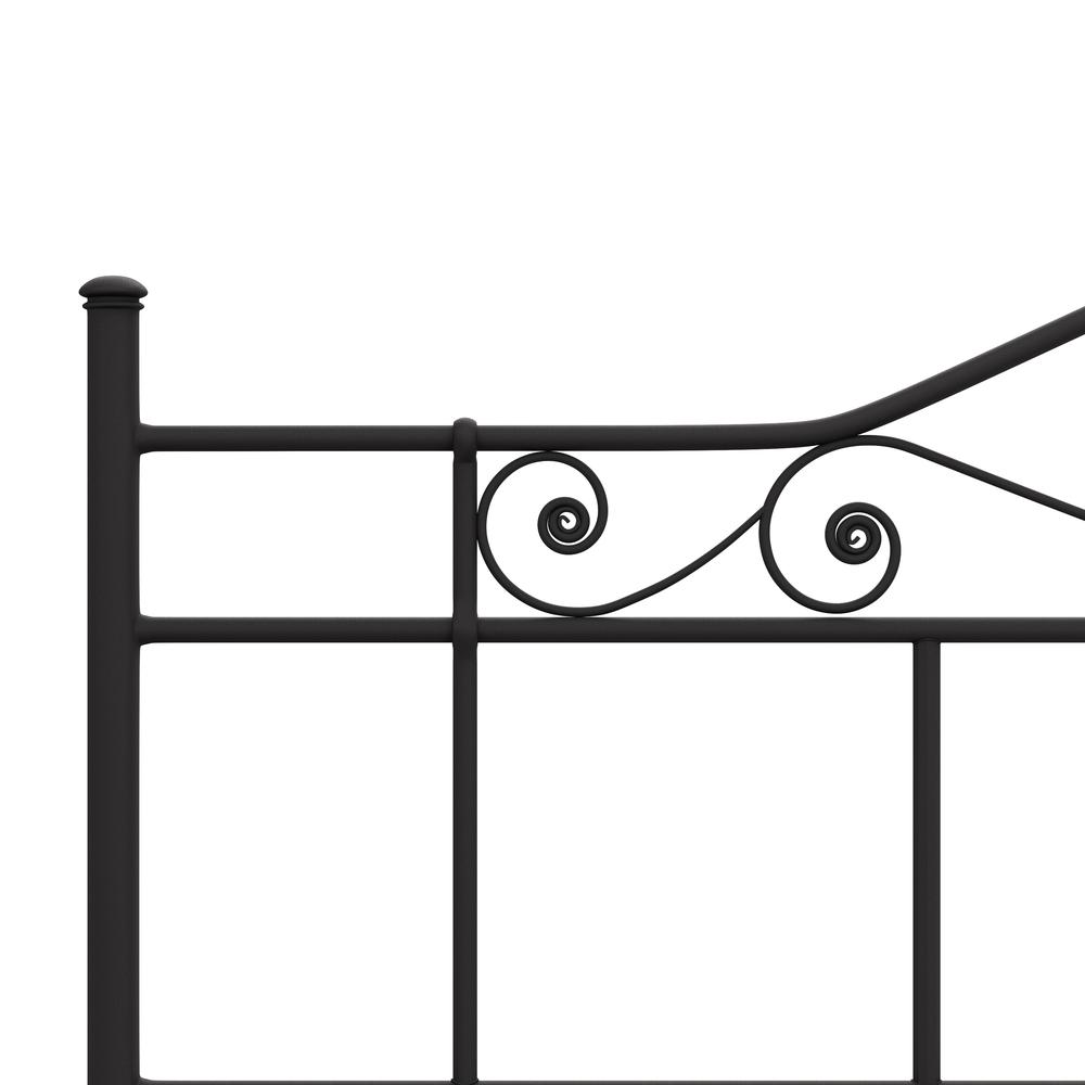 Harrison King Metal Headboard without Frame, Textured Black. Picture 5