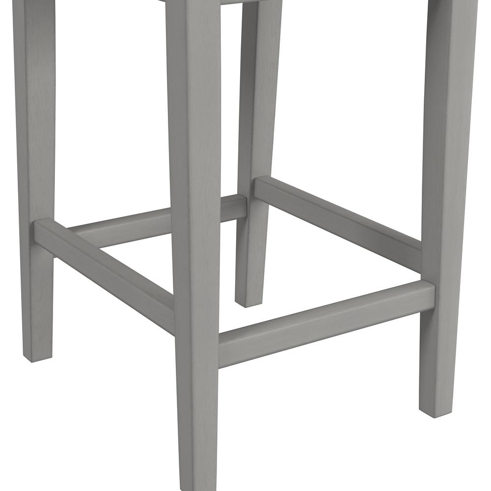 Maydena Wood Counter Height Stool, Distressed Gray. Picture 8