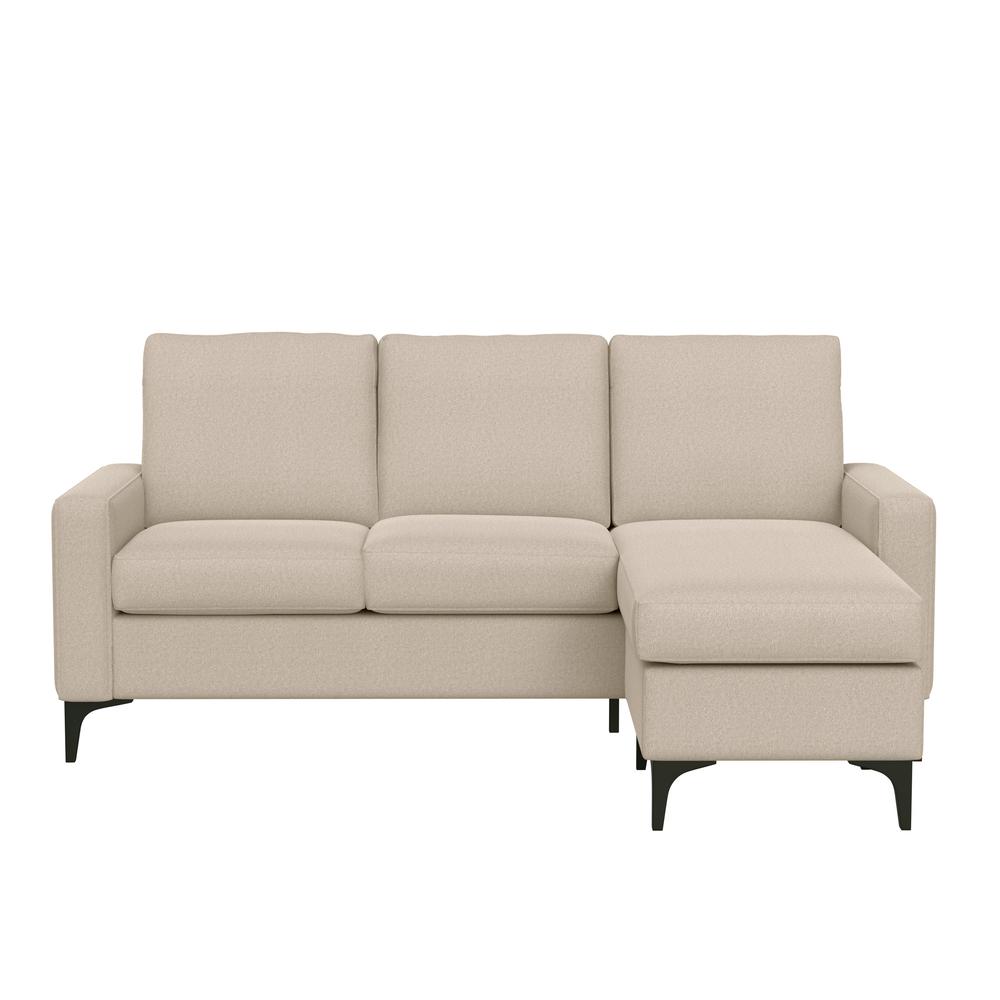 Matthew Upholstered Reversible Chaise Sectional, Oatmeal. Picture 2