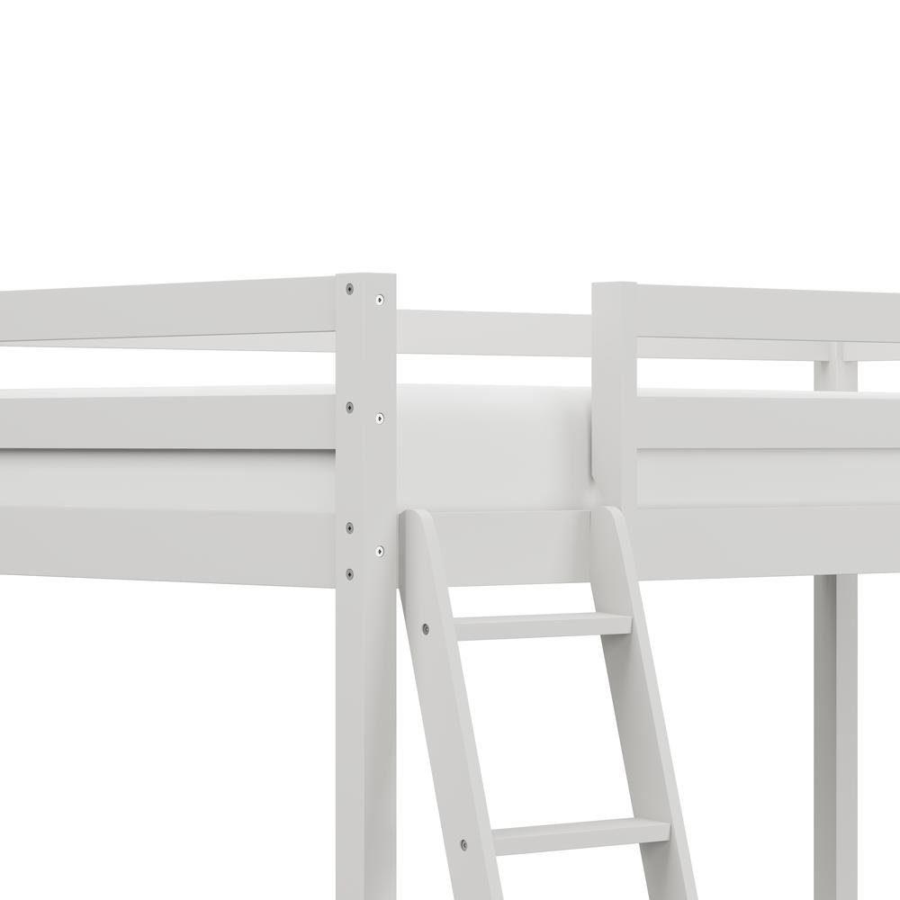 Hillsdale Kids and Teen Caspian Wood Twin Loft Bed, White. Picture 8